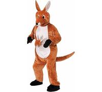 Costume de mascotte kangourou en peluche pour adulte