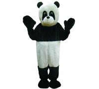 Costume De Mascotte Panda Doux Noir Et Blanc D'Amerique - Jeu De Rôle