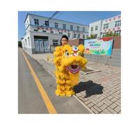 Costume de Mascotte Pour La Danse du Lion | Tenue Traditionnelle Chinoise De Dragon Et de Lion Pour Le Nouvel an Lunaire, Les Carnavals, Taille 150-175 Cm / 59-69 Pouces(Yellow,Style B)
