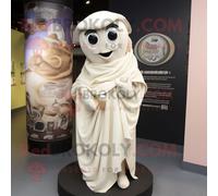 Costume De Mascotte Redbrokoly Guinness Crème Personnage Habillé D'une Robe Portefeuille Et D'écharpes Multicolore