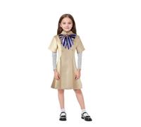 Costume de Megan 2 pour enfants, 4 pièces, costume d'Halloween du film d'horreur, robe Megan avec nœud papillon, chaussettes, manches et manches