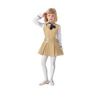 Costume de Megan 2 pour enfants, 4 pièces, costume d'Halloween du film d'horreur, robe Megan avec nœud papillon, chaussettes, ceinture
