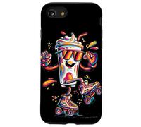 Costume de Milkshake Disco coloré pour Les Amateurs de rétro Coque pour iPhone SE (2020) / 7/8