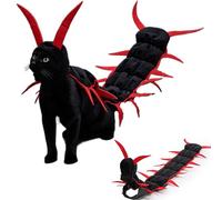 Costume De Mille-Pattes d'halloween pour Chat, Vêtements De Cosplay Amusants avec Sangle Réglable, Tenue De Chaton Créative pour Fête d'halloween(Brown)
