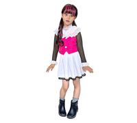 Costume de monstre anime avec haut gilet et jupe pour Halloween, fête costumée, ensemble de vampire