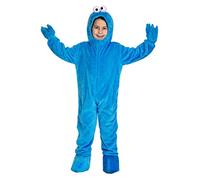 Costume de monstre miettes de la rue Sésame pour enfant - Bleu - Taille enfant : 98-104 - Déguisement carnaval, Halloween, fête à thème