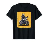 Costume de motard chat cool pour les amateurs de moto T-Shirt