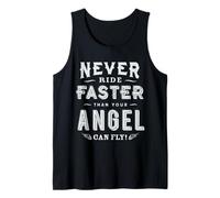 Costume de Motard « Never Ride Faster Than Your Angel Can Fly » Débardeur