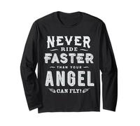 Costume de Motard « Never Ride Faster Than Your Angel Can Fly » Manche Longue