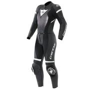 Costume de moto Cuir Femme Dainese FULMINEA Divisible Black/White