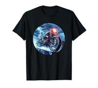 Costume de moto patriotique tempête et cool T-Shirt