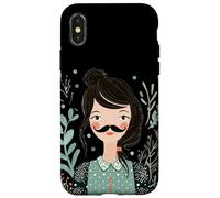 Costume de Moustache pour Homme et Femme Coque pour iPhone X/XS