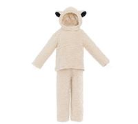 Costume de mouton laineux, respirant, tissu en peluche, vêtements de petit agneau, tenues amusantes unisexes en peluche mignonnes, style de costume facile à porter, pour jouer, théâtre, acte