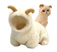 Costume de mouton pour chat Sweat À Capuche En Peluche Forme d'Agneau Avec | Hoodie Pour Chaton Pour les trajets quotidiens maison appartement hiver promenades moments décontractés salon
