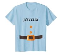 Costume de Nain Carnaval Halloween pour Groupes de 7 Sept T-Shirt, Enfant, Bleu Céleste, 6 Ans