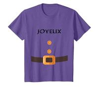 Costume de Nain Carnaval Halloween pour Groupes de 7 Sept T-Shirt, Enfant, Violet Chiné, 4 Ans