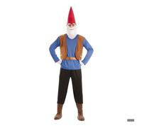 Costume de nain de conte de fées bleu pour homme XL