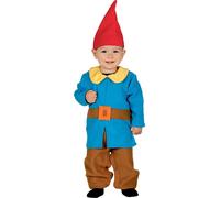 Costume de nain pour les petits enfants Costume de carnaval bleu-brun-rouge