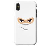 Costume de Ninja avec Yeux et Visage dans la lumière pour Halloween Coque pour iPhone X/XS