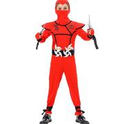 Costume de ninja d'Halloween pour enfants - Combinaison dragon ninja - Costume d'Halloween pour garçon à enfiler et pour jeu de rôle