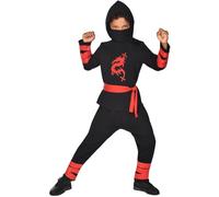 Costume de ninja Dragon rouge 3-4 ans