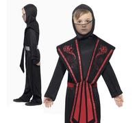 Costume De Ninja Pour Enfants Arts Martiaux Déguisement Ninjas Taille 4-12
