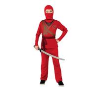 Costume de ninja, rouge, taille M