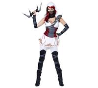 Costume De Ninja Sexy Adulte Blanc California Costumes Taille S