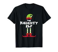 Costume de Noël Amusant d'elfe Coquin Assorti pour la Famille T-Shirt