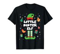 Costume de Noël Assorti pour Petite sœur Elfe T-Shirt