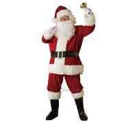 Costume De Noël Deluxe Pour Homme 7 Pièces Complet Père Noël