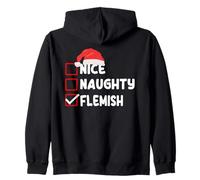 Costume de Noël flamand drôle Flandre Noël Robe de Père Noël Sweat à Capuche