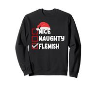 Costume de Noël flamand drôle Flandre Noël Robe de Père Noël Sweatshirt