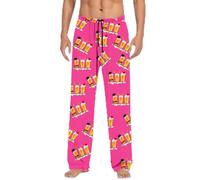 Costume de Noël - Pantalon de pyjama pour homme - Long - Confortable - Pantalon de loisirs - Doux et respirant - Différentes impressions - Pantalon de pyjama - Taille élastique - Pantalon de Noël pour