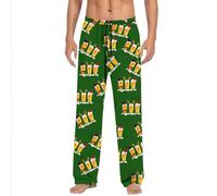 Costume de Noël - Pantalon de pyjama pour homme - Long - Confortable - Pantalon de loisirs - Doux et respirant - Différentes impressions - Pantalon de pyjama - Taille élastique - Pantalon de Noël pour