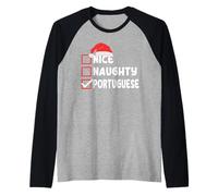 Costume de Noël portugais drôle avec citation du Père Noël portugais Manche Raglan