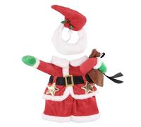 Costume de Noël pour animal de compagnie, costume drôle de Père Noël pour animal de compagnie - Accessoire de cosplay du Père Noël chiot - Chapeau de père noël, écharpe, accessoire de Cosplay pour ani