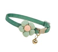 Costume de Noël pour chien et chat - Collier à fleurs - Accessoire d'anniversaire pour animal domestique - Clochettes souples réglables - Taille L