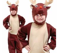 Costume De Noël Pour Enfants En Renne Tout En Un Tenue De Fête Xmas