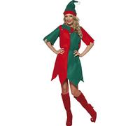 Costume De Noël Pour Femme Smiffys L'Elfe Du Père Noël Petit Aide 21474