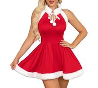 Costume de Noël pour femme, uniforme de Noël, ensemble sexy, playboy, costume festif