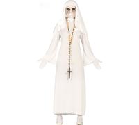 Costume de nonne fantôme pour femme Costume d'Halloween blanc