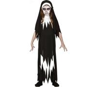 Costume de nonne fantôme pour fille, taille:128/134