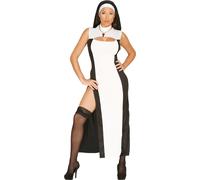 Costume de nonne y noir et blanc
