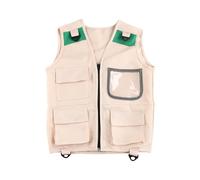 Costume de paléontologue pour | Gilet cargo de paléontologue avec poches - Gilet safari | Idéal pour les activités de randonnée, trekking, plein air, camping, pêche dans le jardin et