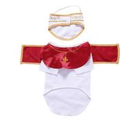 Costume de pape pour chien et chat - Chapeau de pape pour chien et chat - Accessoire de costume pour animaux de compagnie - Pour fêtes d'animaux de compagnie, festivals, célébrations et