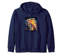 Costume de paradis pizza jungle béton avec ville vibrante Sweat à Capuche