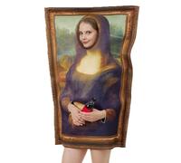 Costume de peinture célèbre - Costume de mona Lisa de 35 cm - Costumes d'artistes célèbres - combinaison créative avec imprimés artistiques emblématiques | Tenue de cosplay drôle dans Fibre Blend for