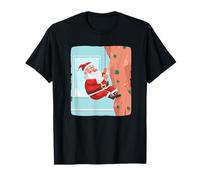 Costume de Père Noël adorant l'escalade d'intérieur T-Shirt