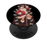 Costume de Père Noël Amusant avec Barre de bâton dans Le Club de Strip-Tease PopSockets PopGrip Adhésif